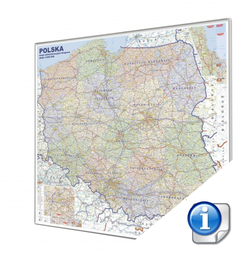 Tablica mapa magnetyczna Polski administracyjno-drogowa 1 650 tys. 110x100 cm.png