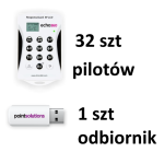 Zestaw: System do testów ResponseCard RF LCD 32 piloty + odbiornik