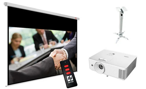 Zestaw-Projektor-Vivitek-DH382---Ekran-elektryczny-Avtek---uchwyt-projektora.png