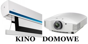 Zestaw do kina domowego S1: Projektor SONY VPL-HW50ES, Ekran projekcyjny Avers Stratus 2 Tension 240 16:9