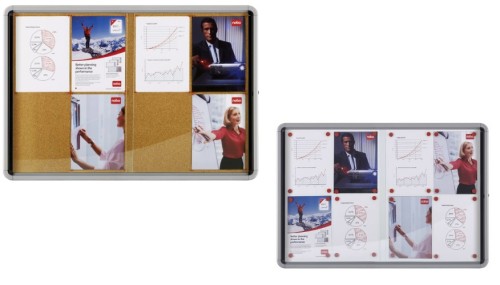 Gablota nobo przesuwne drzwi magnetyczna biała