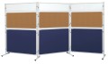 Tablica moderacyjna PRESTIGE suchościeralna magnetyczna, korkowa lub tekstylna rozmiar jednego modułu od 120x30 do 120x180 cm