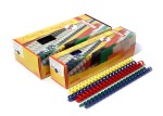 Grzbiety plastikowe do bindowania 32mm 50 szt. (kolory)